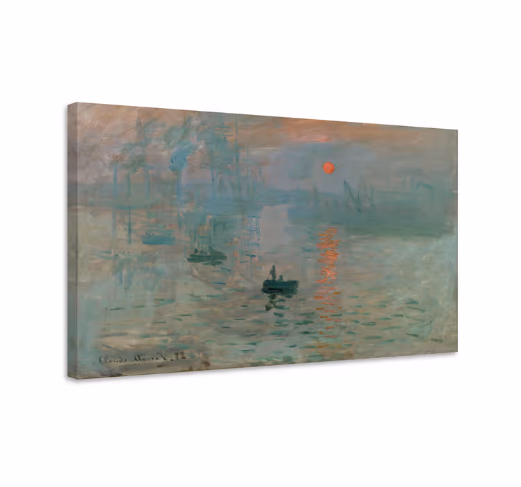 Tableau art Impression, soleil levant de Monet - TenStickers