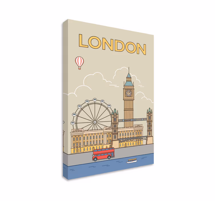 Tableau ville de Londres - TenStickers