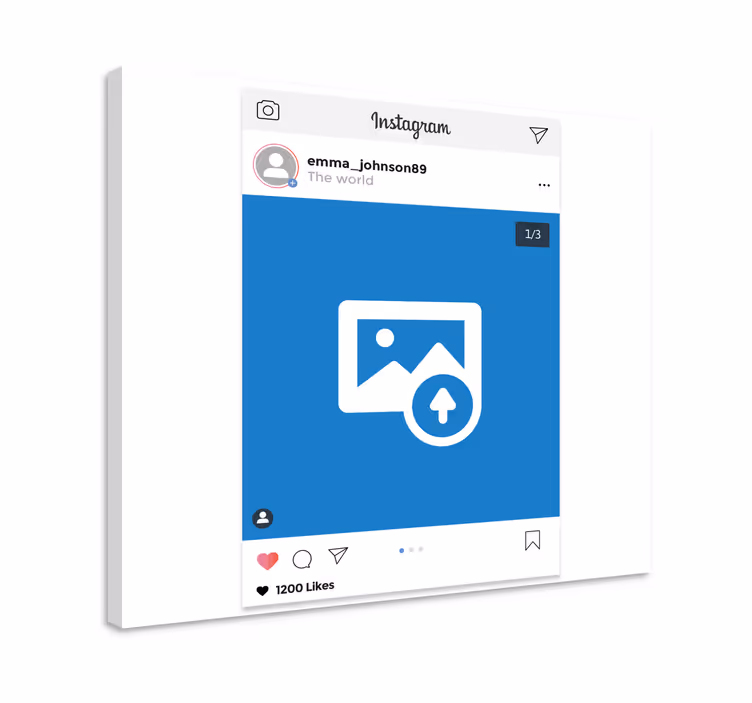 Tableau personnalisé page Instagram - TenStickers