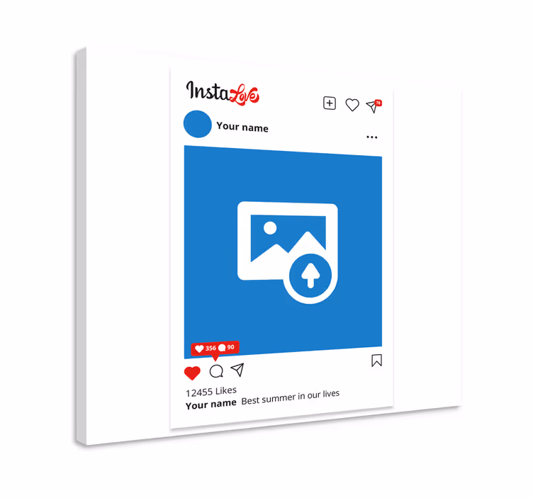 Tableau Instalove photo personnalisé - TenStickers
