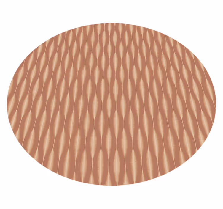 Tapis vinyle design moderne mousse moka ikat kasuri - TenStickers