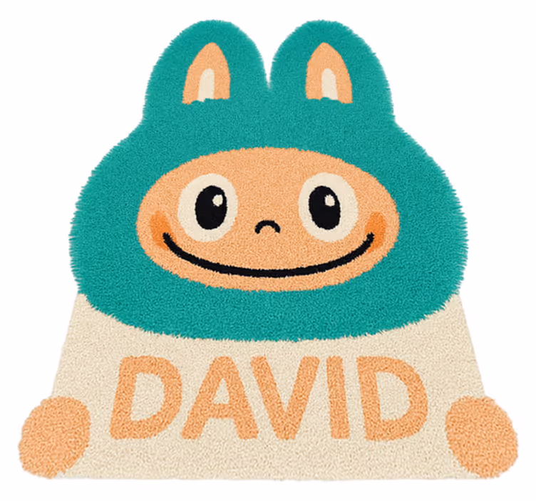 Tapis vinyle autres tapis labubu turquoise personnalisé - TenStickers