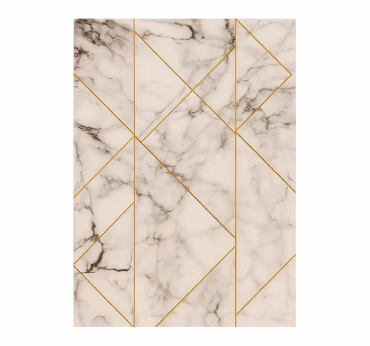 Tapis vinyle marbre conception élégante de la grille - TenStickers