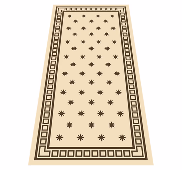 Tapis vinyle cuisine motif beige vintage - TenStickers