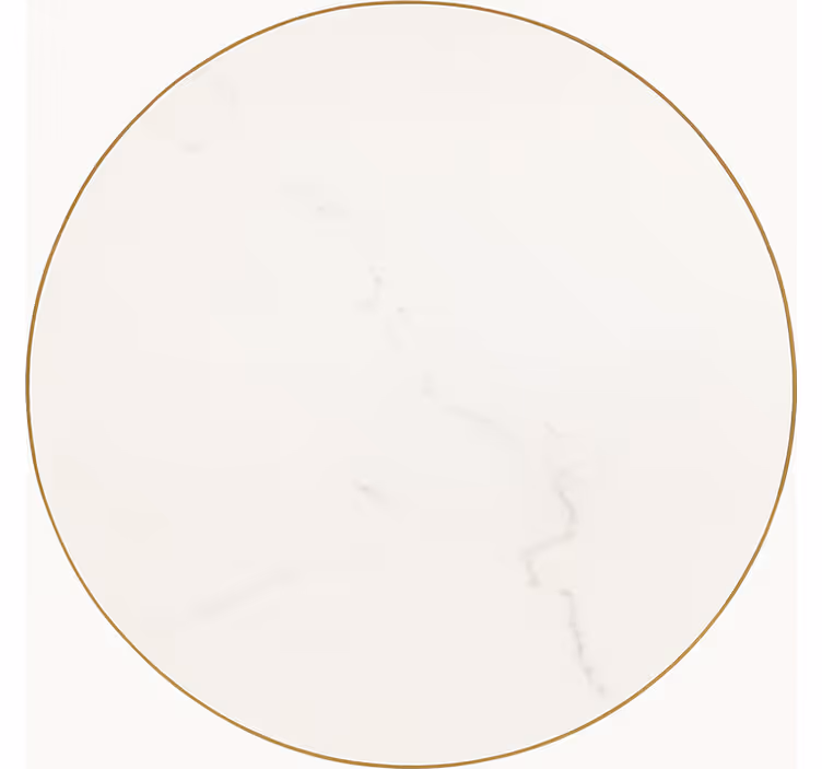 Tapis vinyle salle a manger veine de marbre blanc - TenStickers