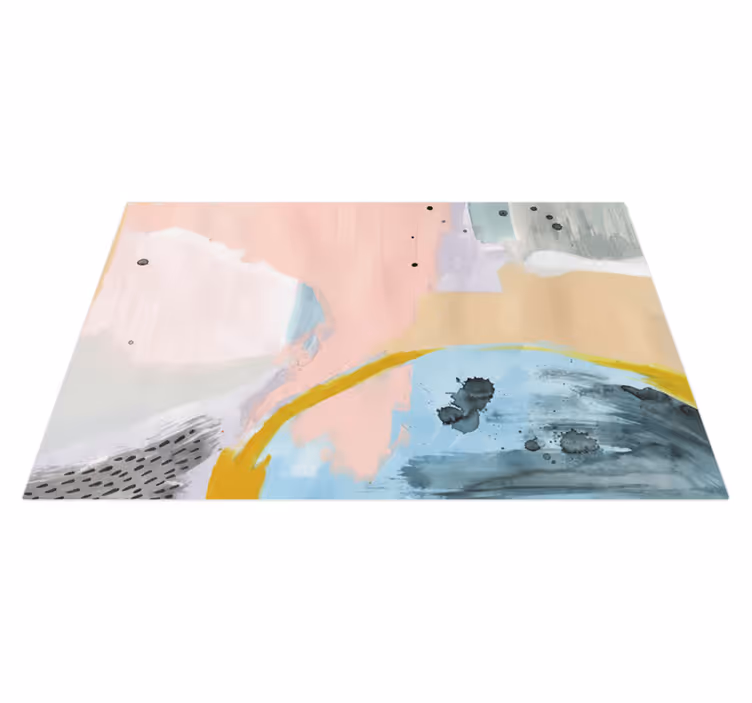 Tapis vinyle salon art collant coloré - TenStickers