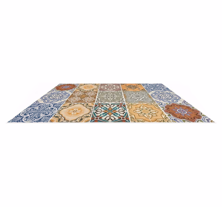 Tapis vinyle cuisine mosaïque méditerranéenne éclectique - TenStickers