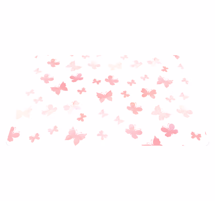 Tapis vinyle animal papillons volants pastel - TenStickers