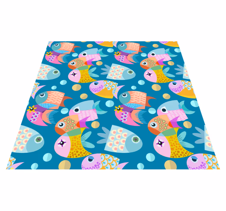 Tapis vinyle animal poisson pour enfants - TenStickers