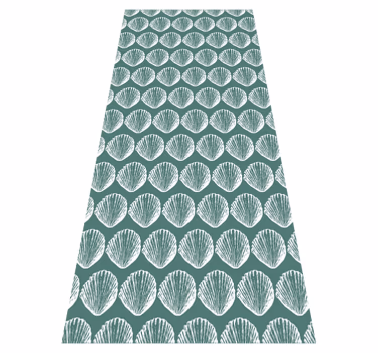 Tapis vinyle animal motif rétro coquillage - TenStickers