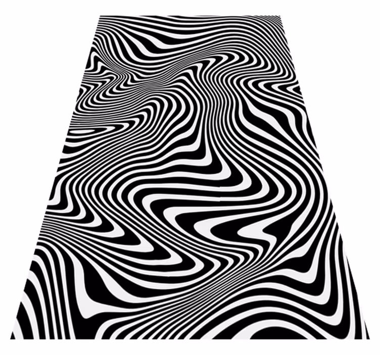 Tapis vinyle animal effet 3d zèbre - TenStickers