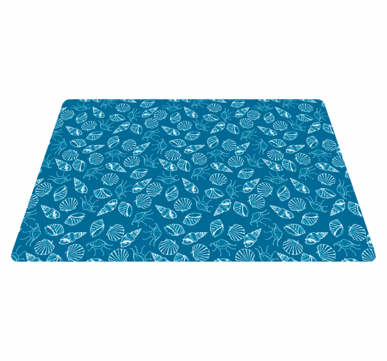 Tapis vinyle animal coquillages marins - TenStickers