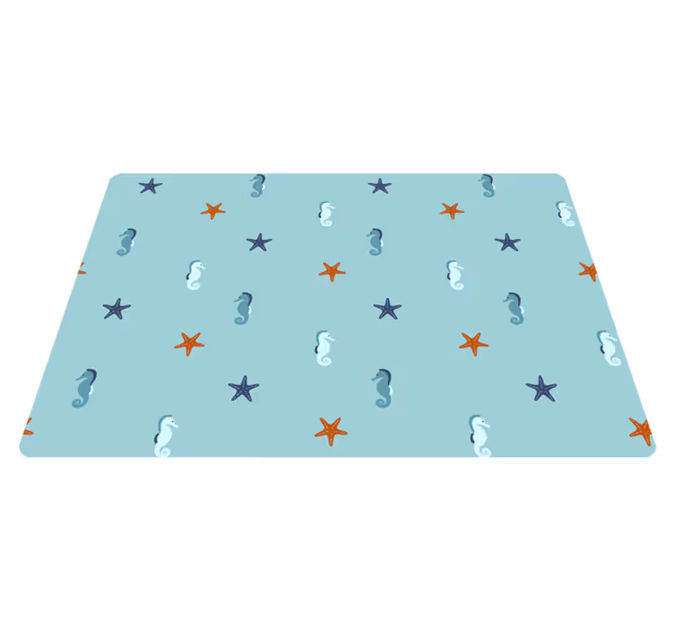 Tapis vinyle animal style marin - TenStickers