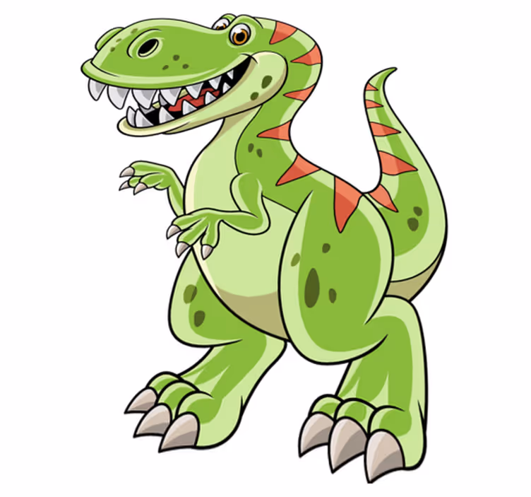 Tapis vinyle animal tyrannosaure en cartoon - TenStickers