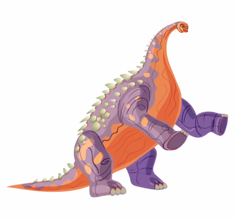 Tapis vinyle animal personnage dinosaure coloré - TenStickers