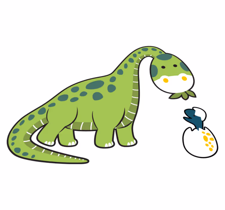 Tapis vinyle animal petit dinosaure mignon - TenStickers