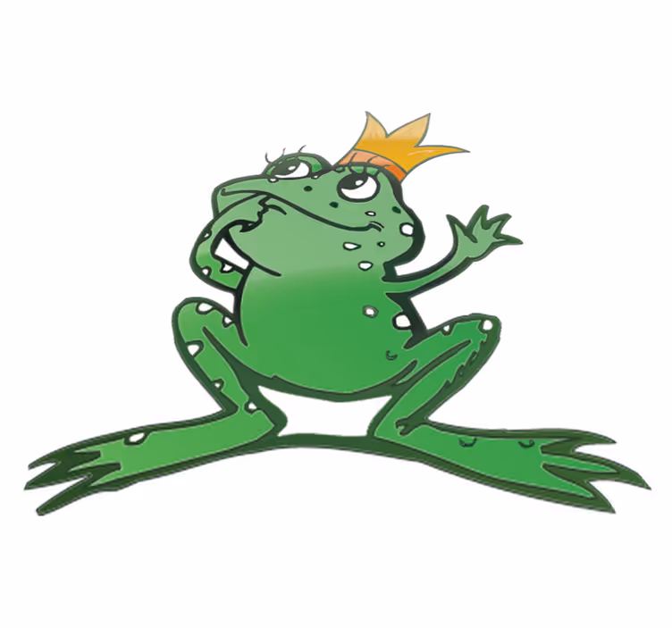 Tapis vinyle animal grenouille reine - TenStickers