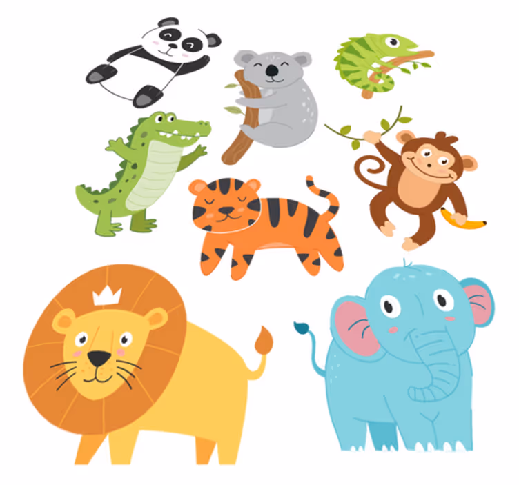 Tapis vinyle animal dessins d'animaux d'automne - TenStickers