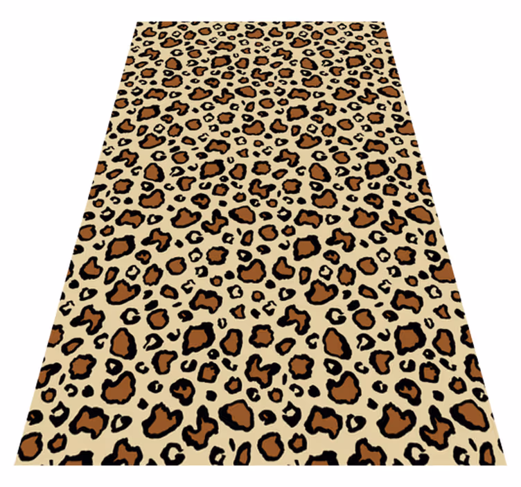 Tapis vinyle animal imprimé léopard classique - TenStickers