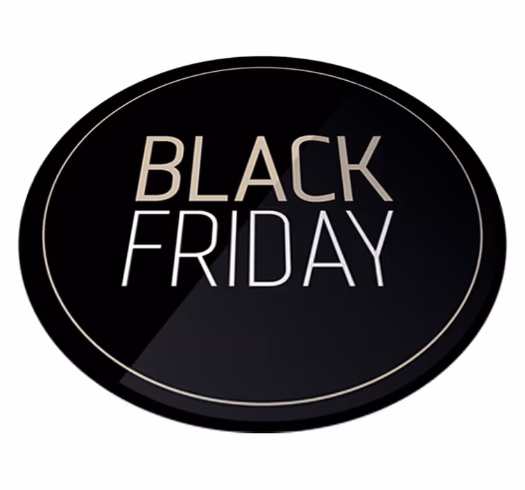 Tapis vinyle black friday autocollant élégant promo - TenStickers