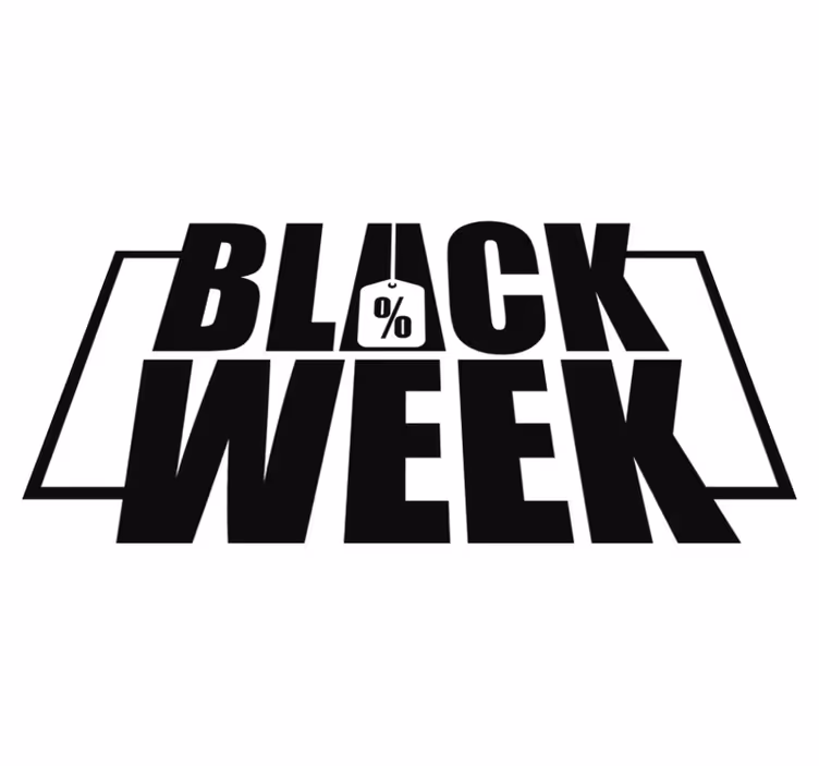 Tapis vinyle black friday semaine vitrine - TenStickers
