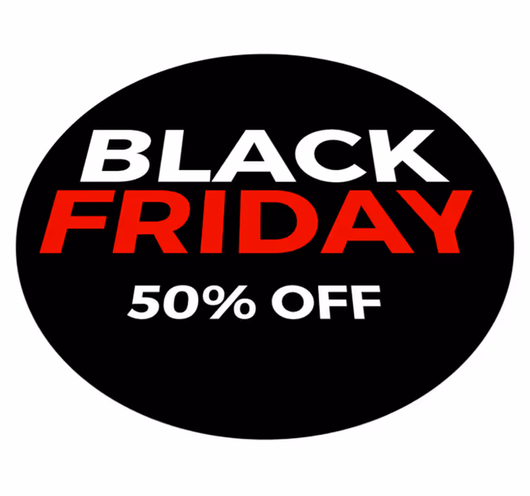 Tapis vinyle black friday - 50% de réduction - TenStickers