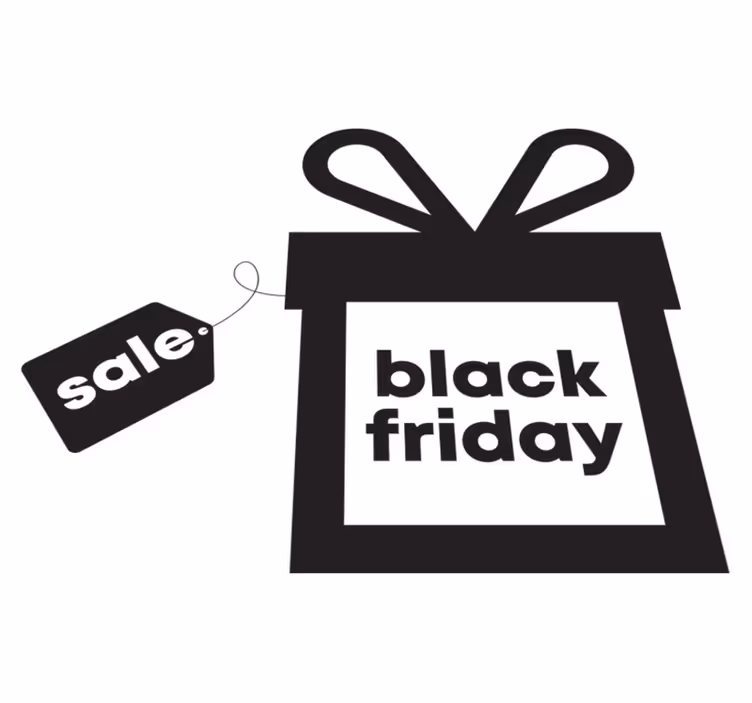 Tapis vinyle black friday black friday dans un cadeau - TenStickers
