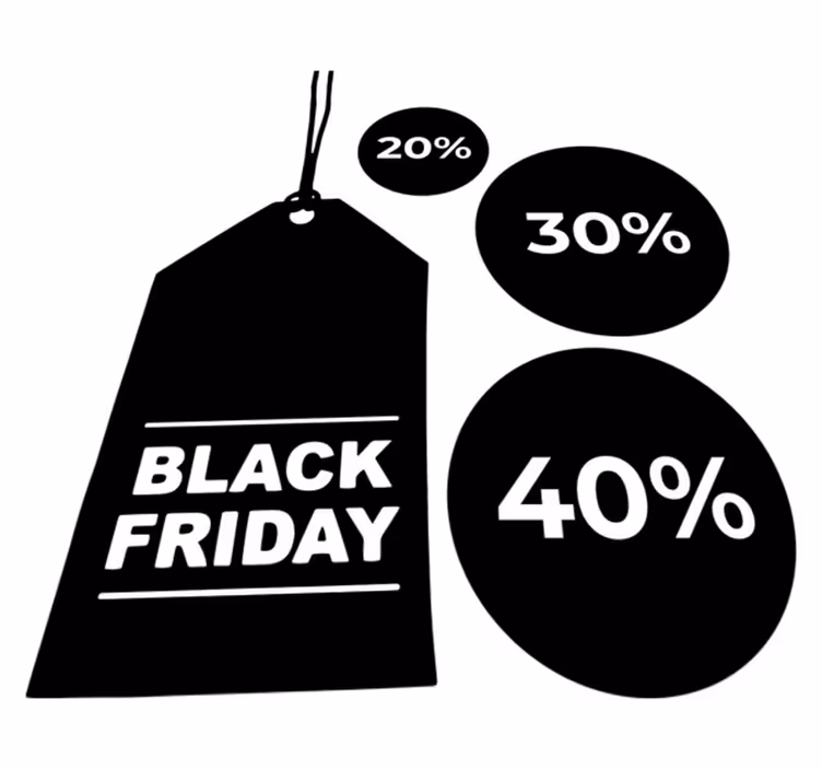 Tapis vinyle black friday set de 3 personnalisable - TenStickers