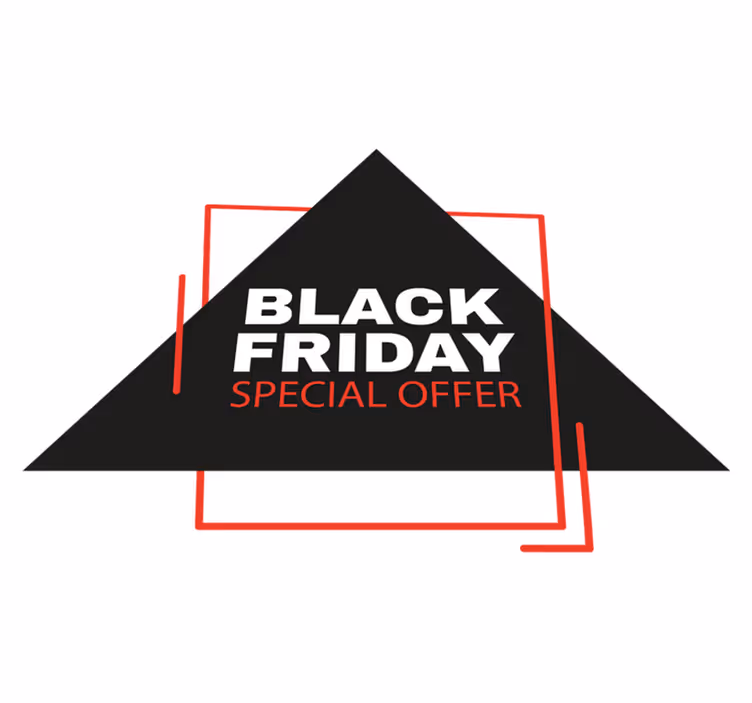 Tapis vinyle black friday panneau promotionnel - TenStickers