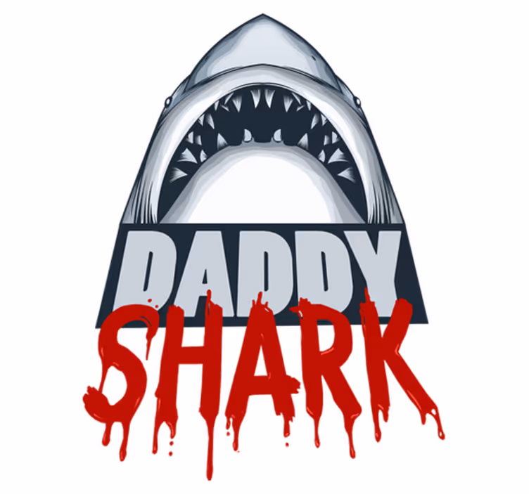 Tapis vinyle animal requin papa - TenStickers