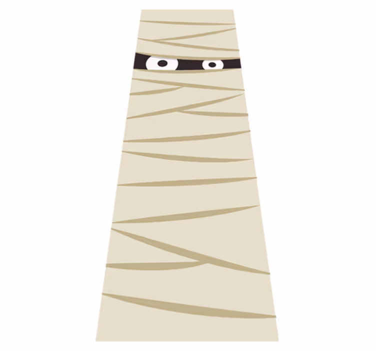 Tapis vinyle pour halloween yeux de momie - TenStickers