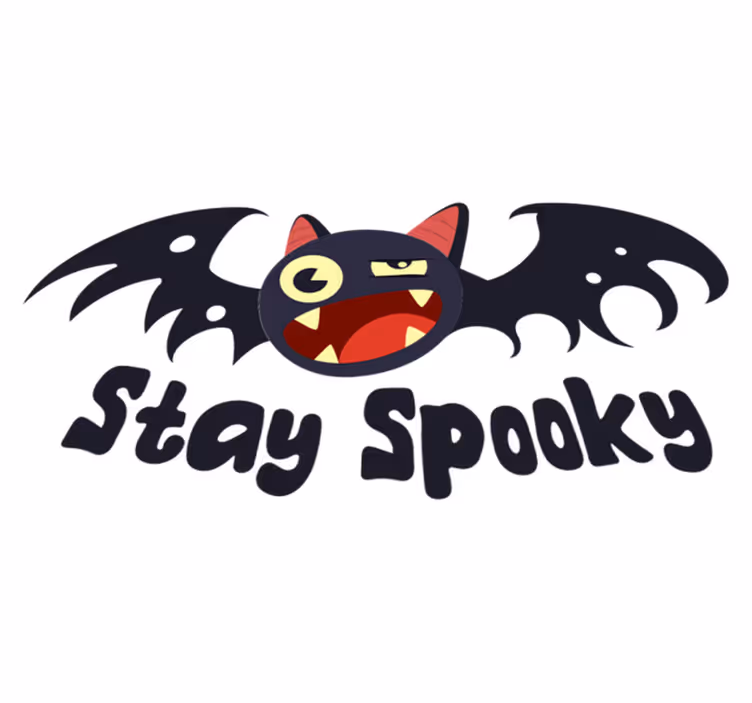 Tapis vinyle pour halloween chauve-souris effrayante - TenStickers