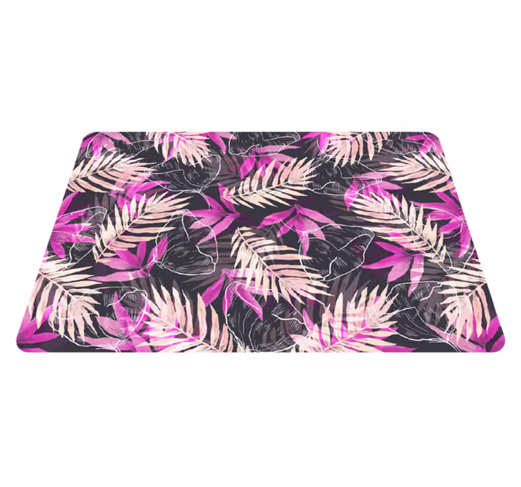 Tapis vinyle fleurs et plantes exotiques - TenStickers
