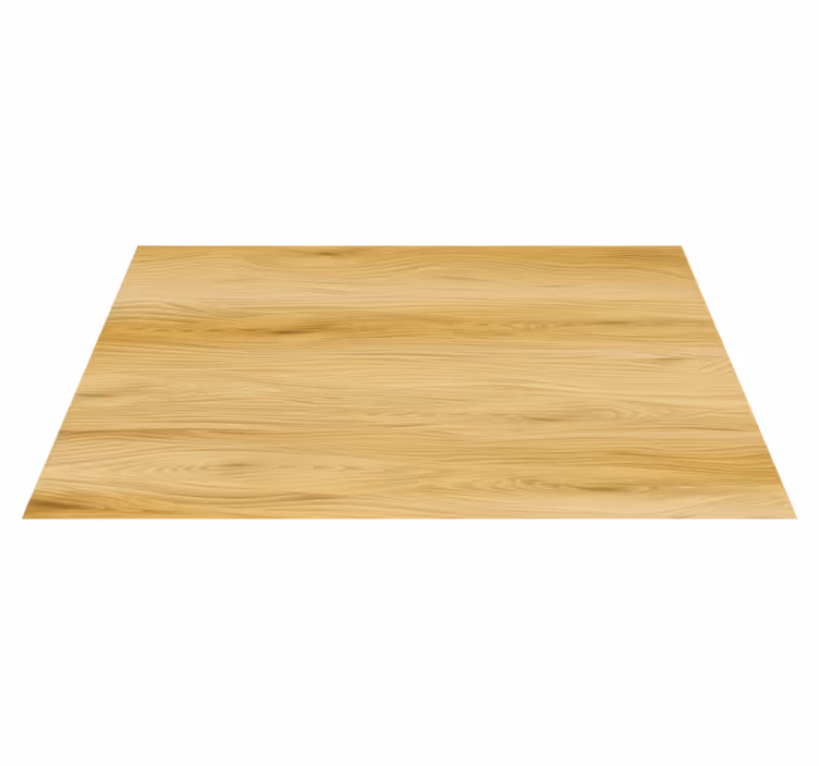 Tapis vinyle fleurs et plantes effet bois réaliste - TenStickers