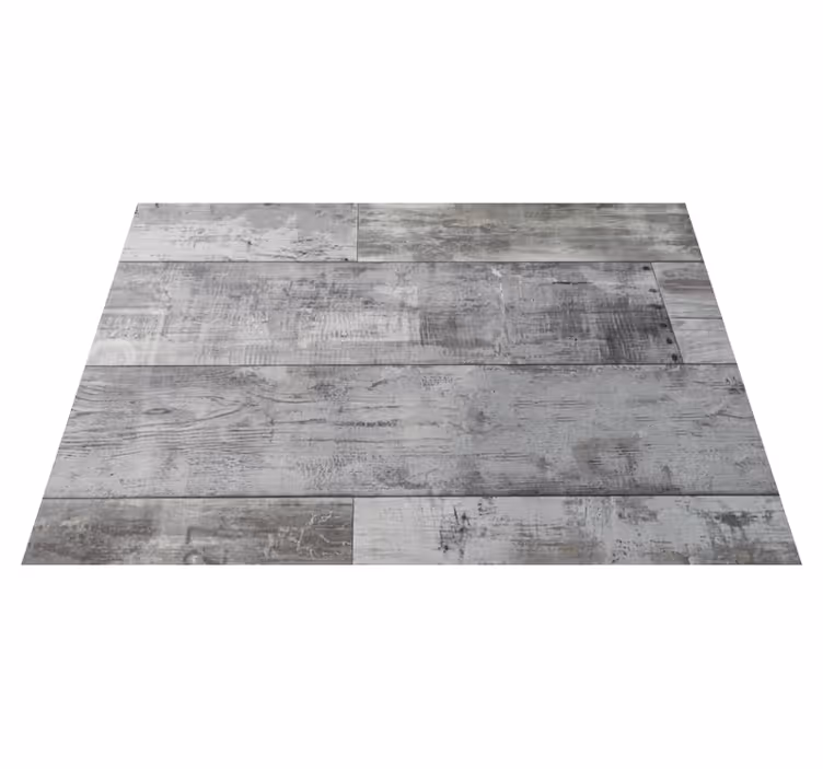Tapis vinyle salle à manger lames en bois gris - TenStickers