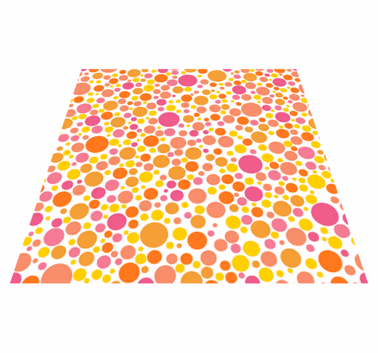 Tapis vinyle salle a manger bulles chaudes - TenStickers