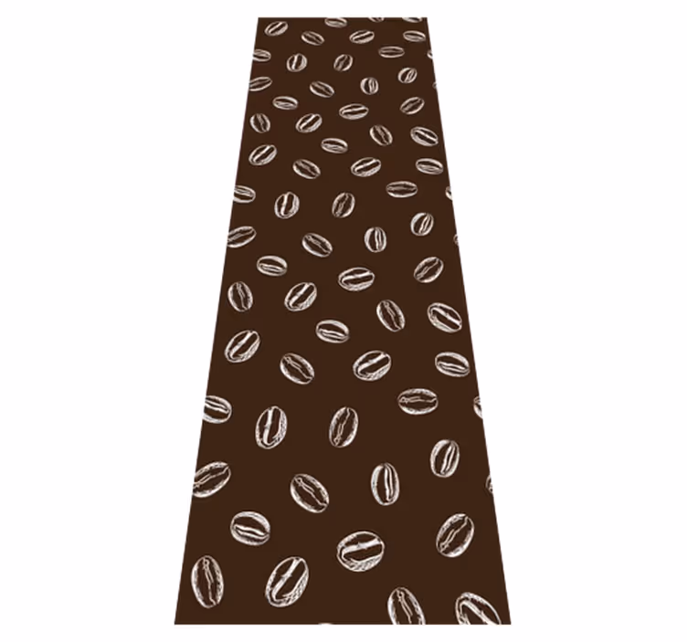 Tapis vinyle cuisine motif grains de café - TenStickers