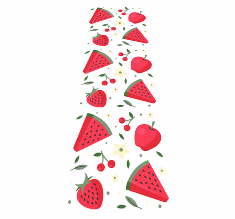 Tapis vinyle cuisine motif varié de fruits - TenStickers