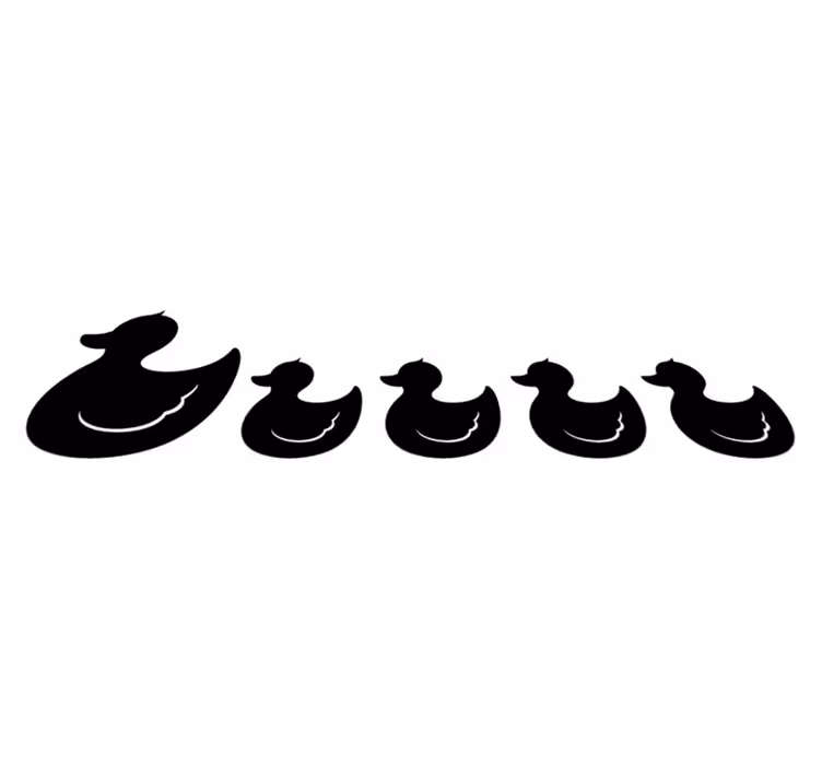 Tapis vinyle salle de bain canard en caoutchouc - TenStickers