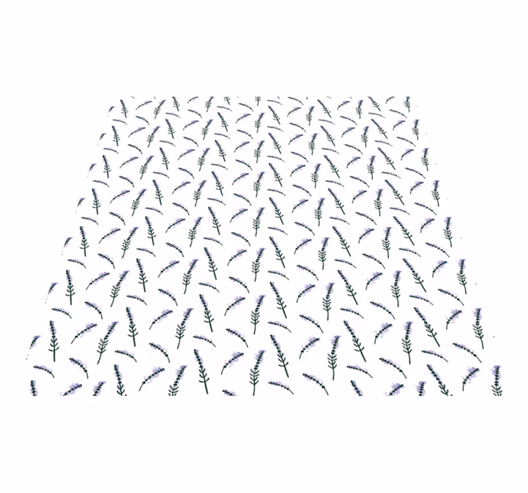 Tapis vinyle chambre motif lavande - TenStickers