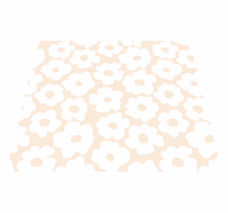 Tapis vinyle chambre coquelicot blanc - TenStickers