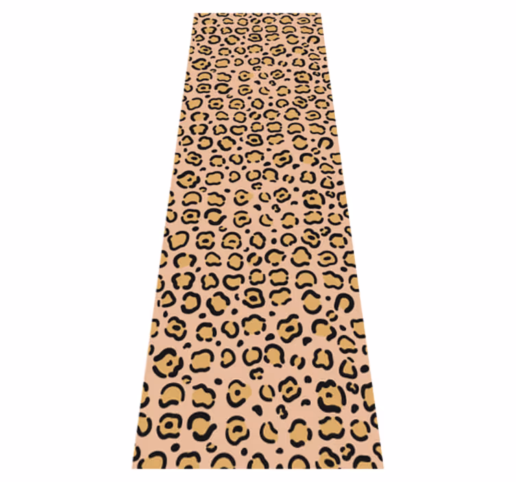 Tapis vinyle animal imprimé léopard pastel - TenStickers