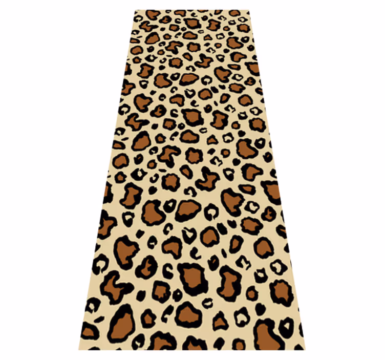 Tapis vinyle animal imprimé léopard classique - TenStickers