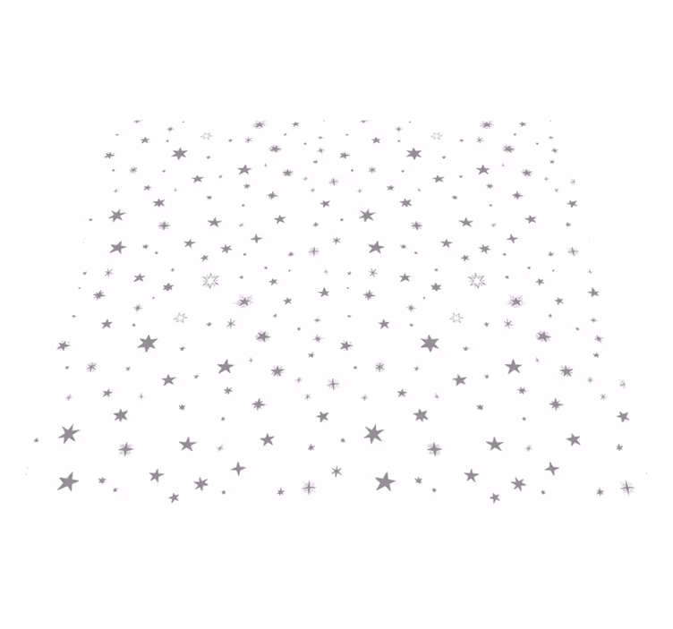 Tapis vinyle étoile fond gris avec étoiles blanches - TenStickers