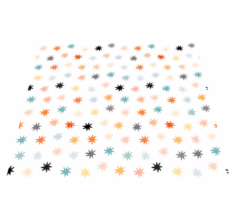 Tapis vinyle étoile motif étoilé géométrique - TenStickers