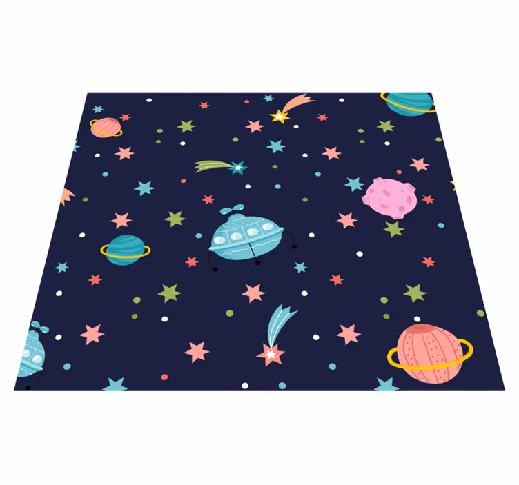 Tapis vinyle étoile espace céleste - TenStickers