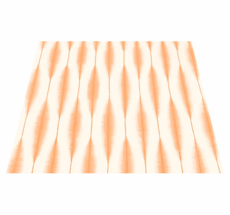 Tapis vinyles géométriques ikat kasuri orange - TenStickers
