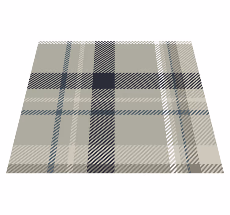 Tapis vinyles géométriques en flanelle grise - TenStickers