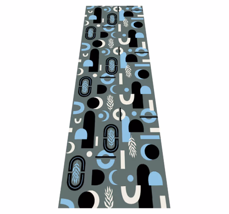 Tapis vinyles géométriques fond géométrique abstrait - TenStickers