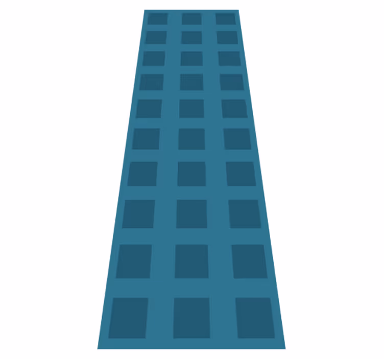 Tapis vinyles géométriques motif bleu à carrés - TenStickers